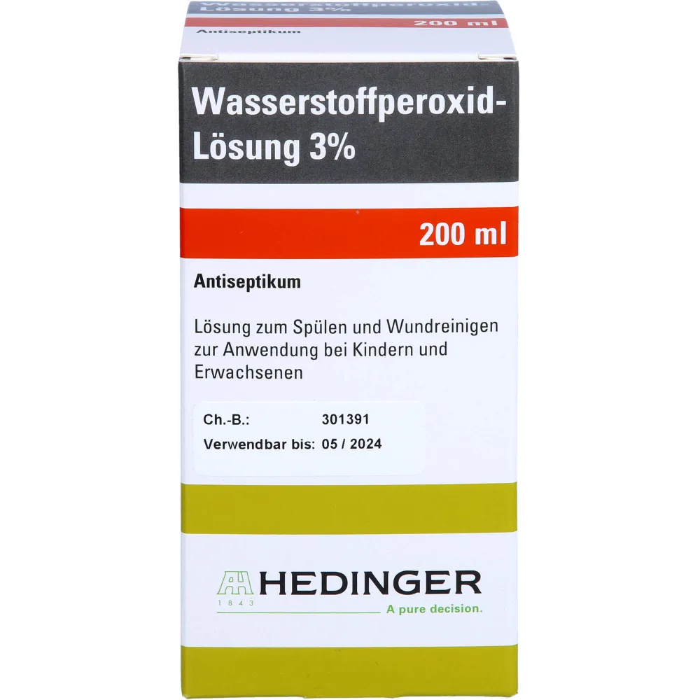 Wasserstoffperoxid-Lösung 3% Standardzulassung 200 ml