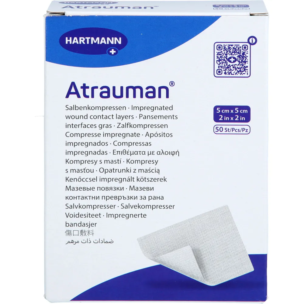 Atrauman 5x5 cm steril Kompressen 50 St