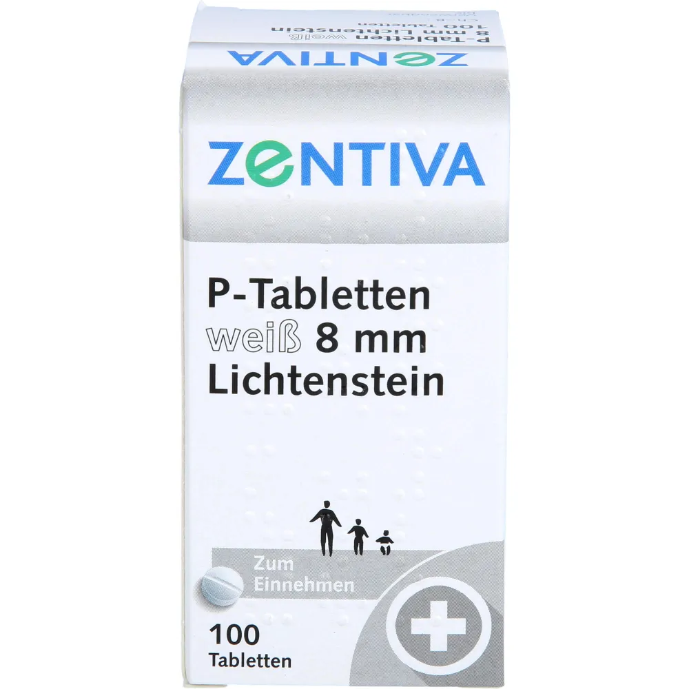 P Tabletten weiß 8 mm 100 St