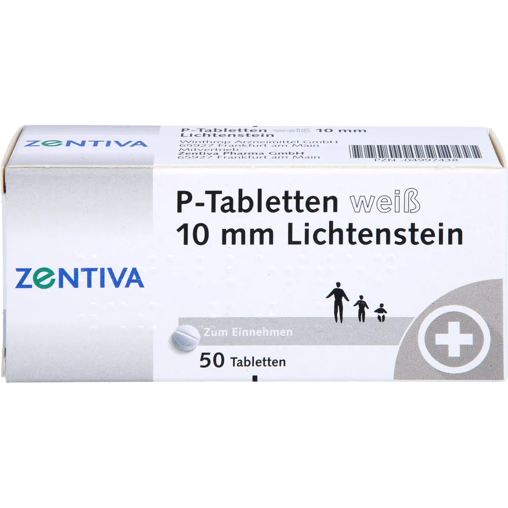 P Tabletten weiß 10 mm 50 St