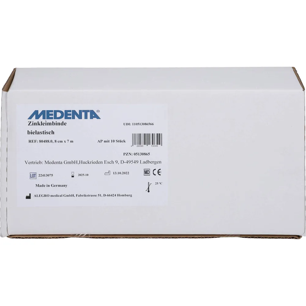 Zinkleimbinde 8 cmx7 m 10 St