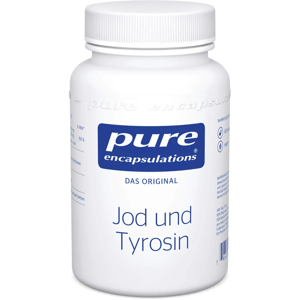 Pure Encapsulations Jod und Tyrosin Kapseln 60 St