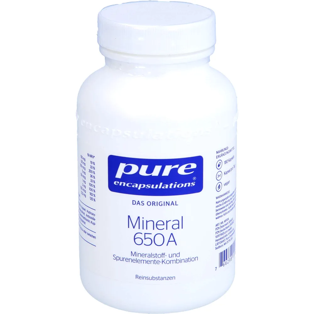 Pure Encapsulations Mineral 650A Kapseln 180 St