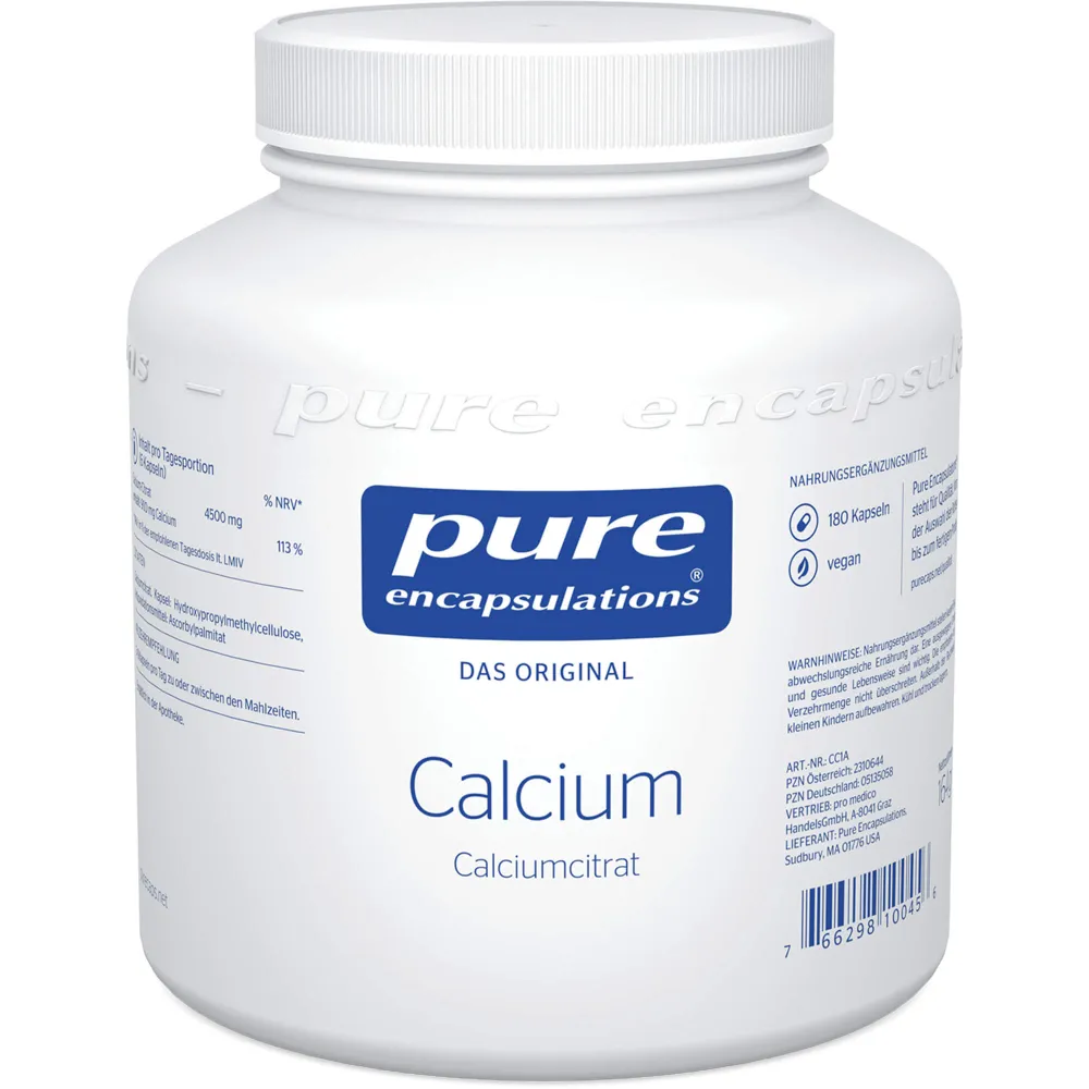 Pure Encapsulations Calcium Calciumcitrat Kapseln 180 St