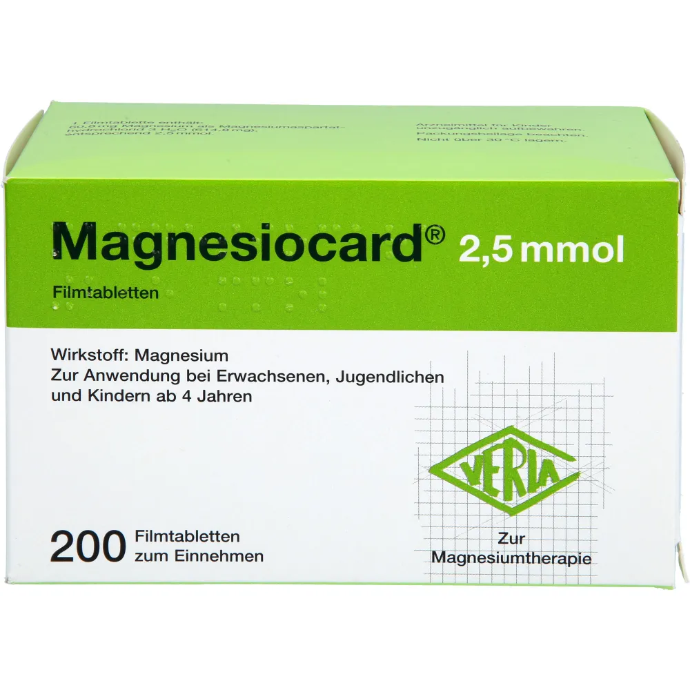 Magnesiocard 2,5 mmol Filmtabletten 200 St