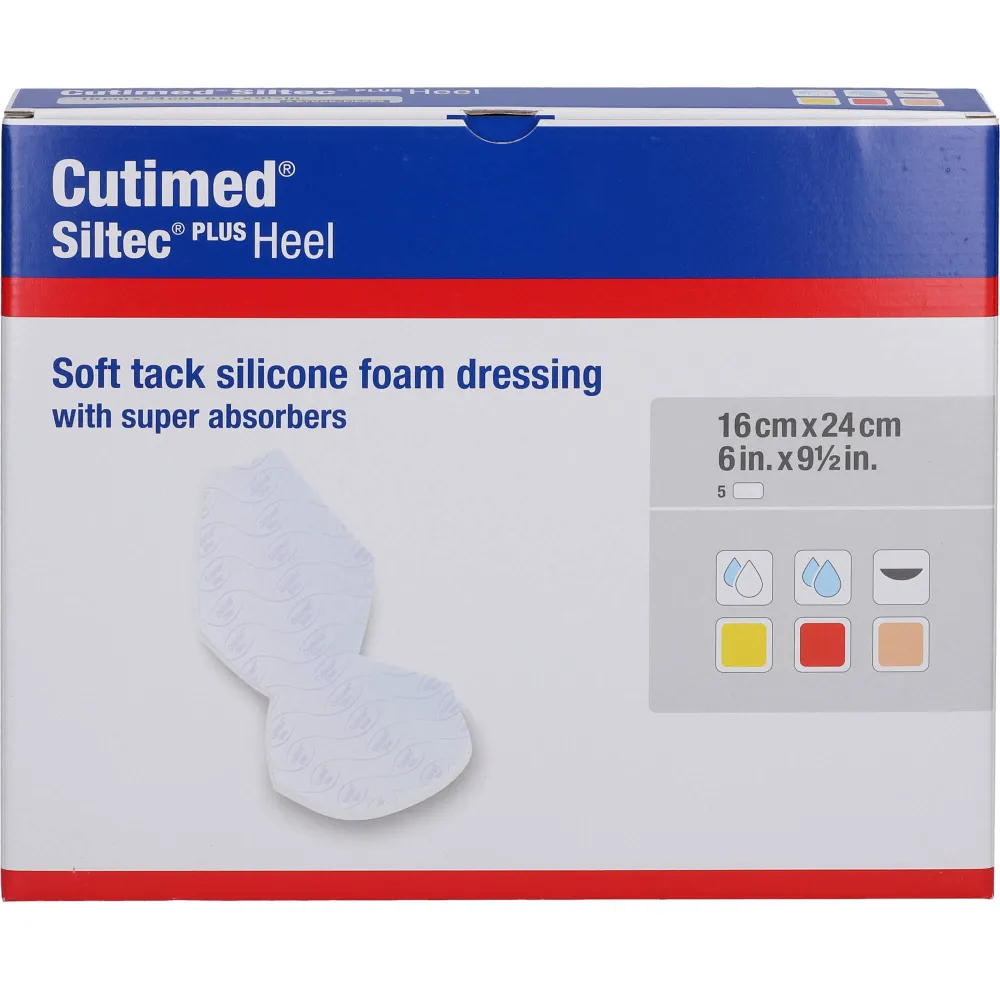 Cutimed Siltec Heel 16x24 cm Kompressen 5 St