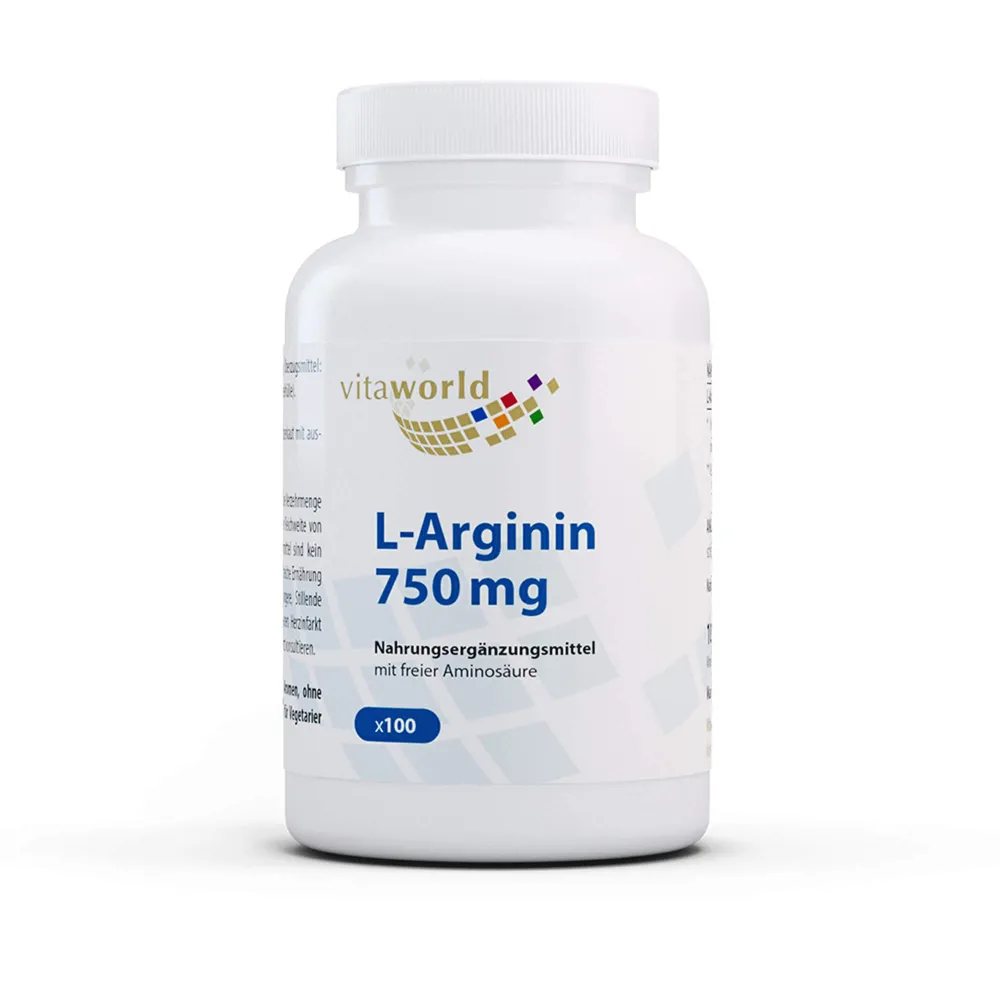 Arginin 750 mg Kapseln 100 St