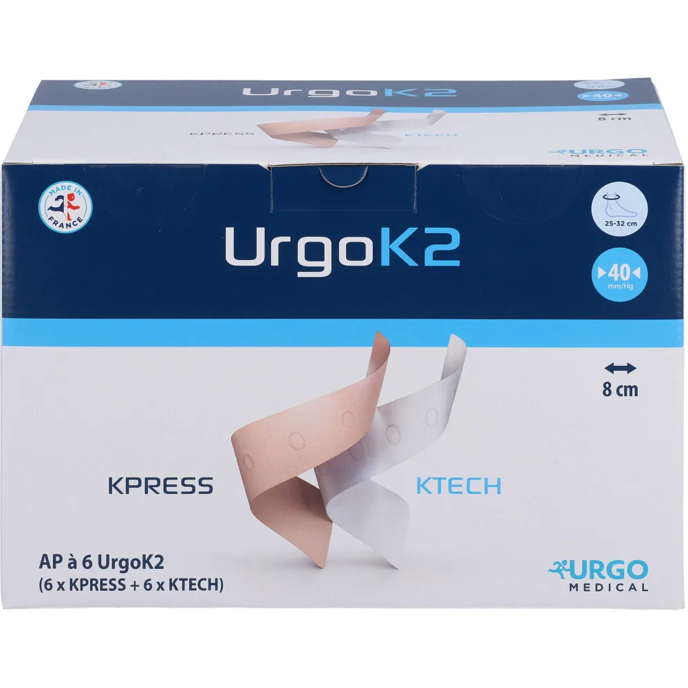 Urgok2 Kompr.Syst.8cm Knöchelumf.25-32cm 6 St
