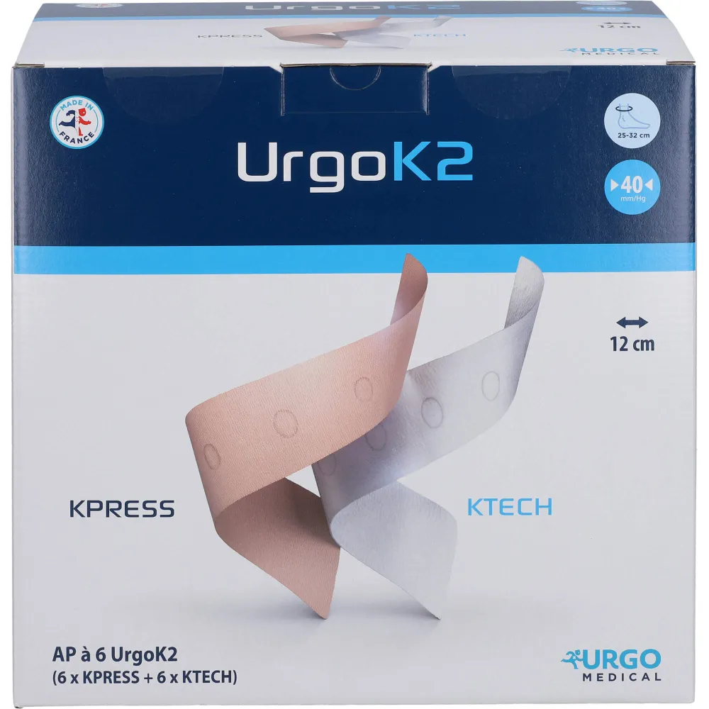 Urgok2 Kompr.Syst.12cm Knöchelumf.25-32cm 6 St