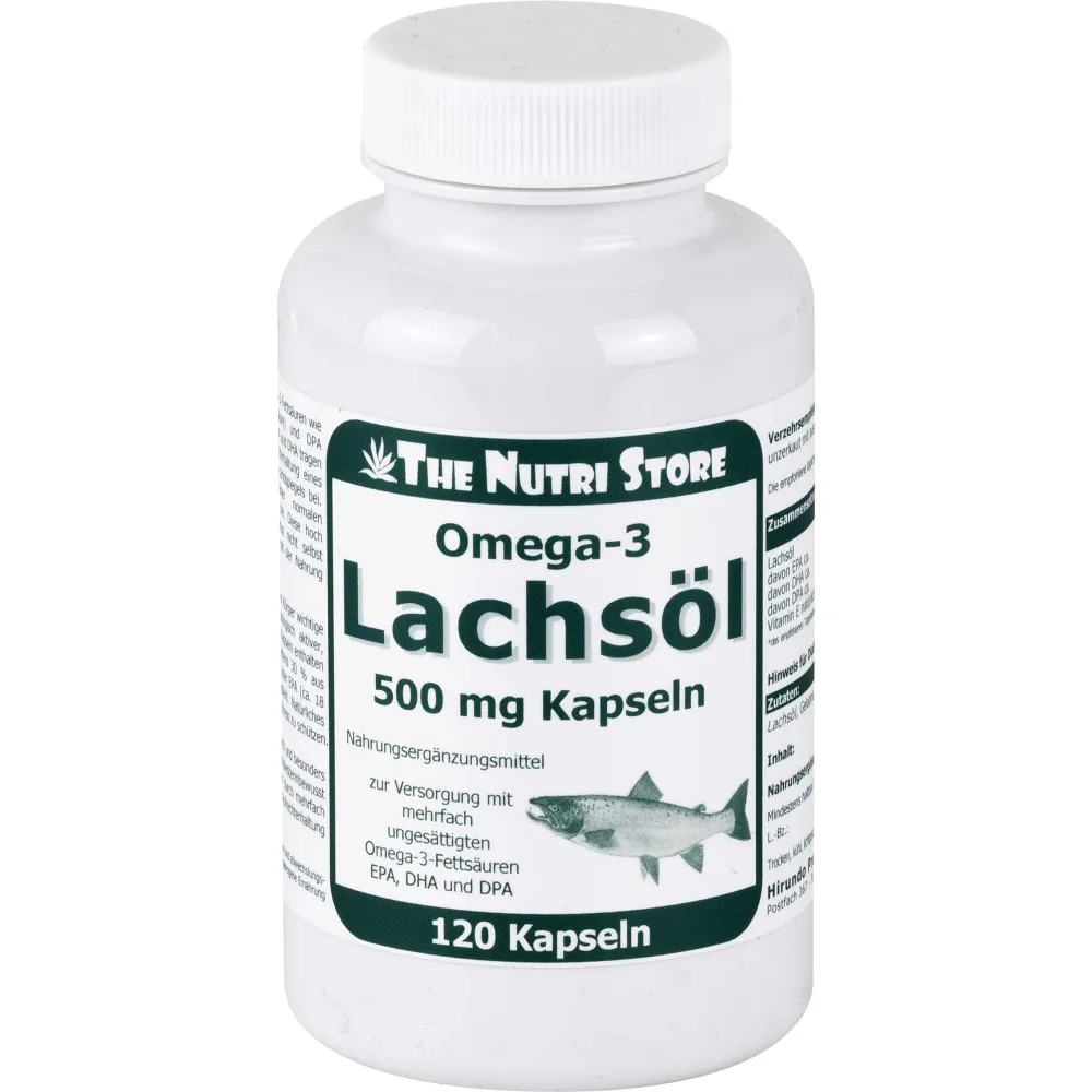 Omega-3 Lachsöl 500 mg Kapseln 120 St