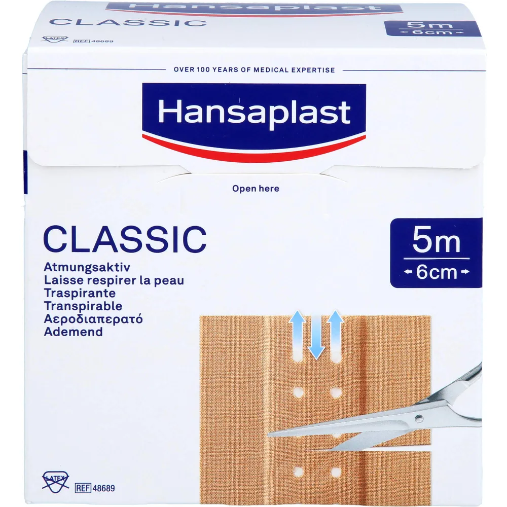 Hansaplast Classic Pflaster 6 cmx5 m 1 St