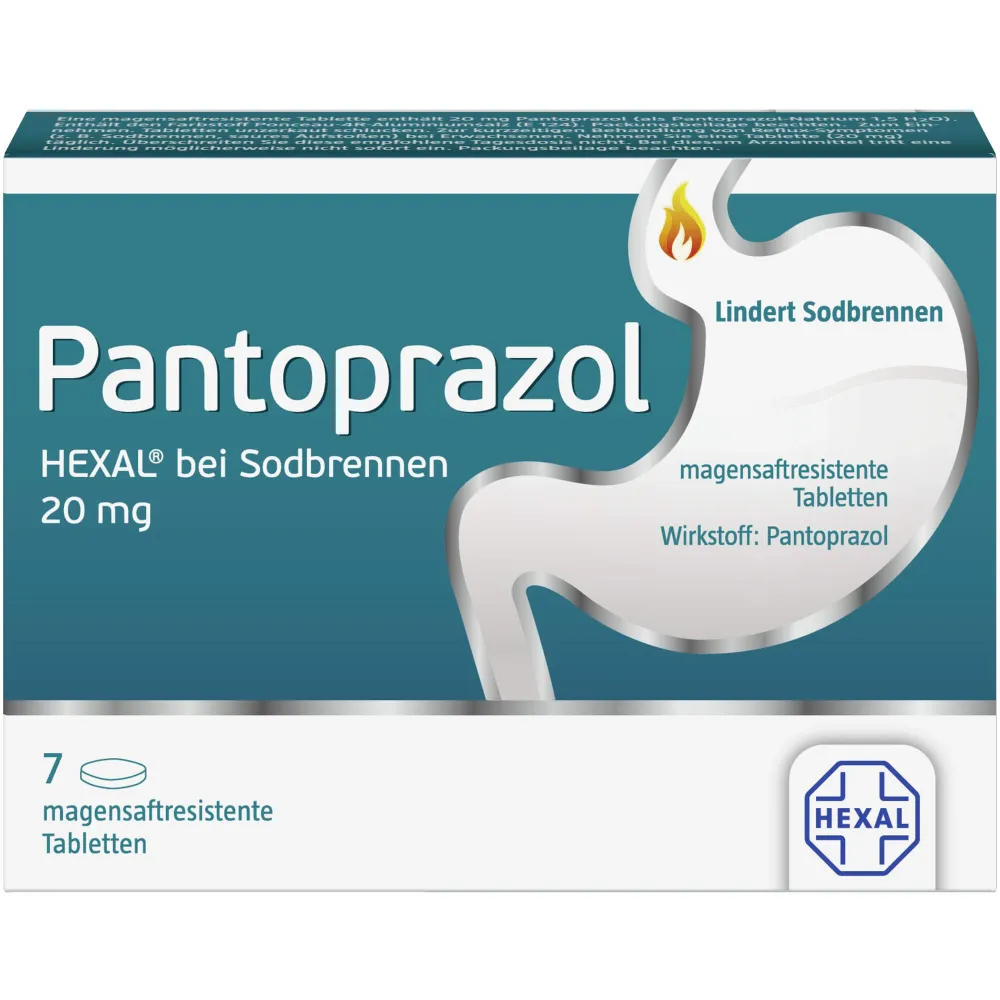 Pantoprazol Hexal b.Sodbrennen magensaftres.Tabl. 7 St