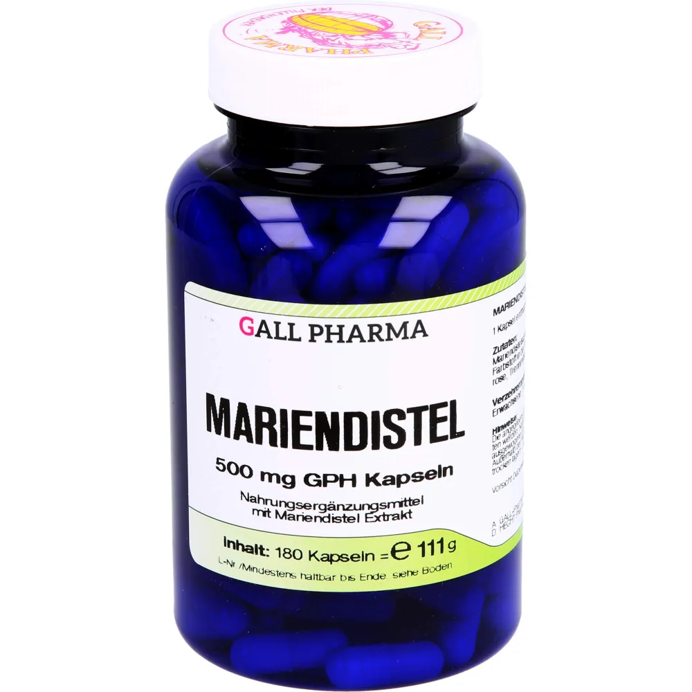 Mariendistel 500 mg Gph Kapseln 180 St
