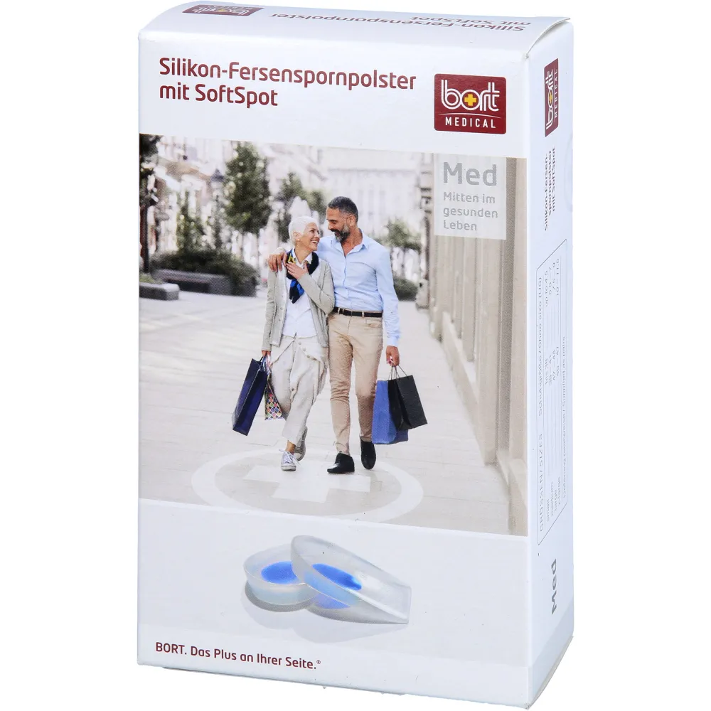 Bort Silikon Fersenspornpolster m.SoftSpot M 2 St
