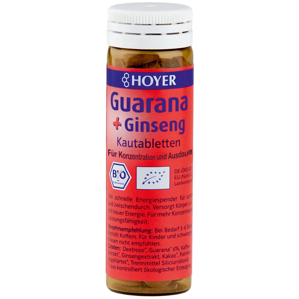 Hoyer Guarana & Ginseng Kautabletten 60 St