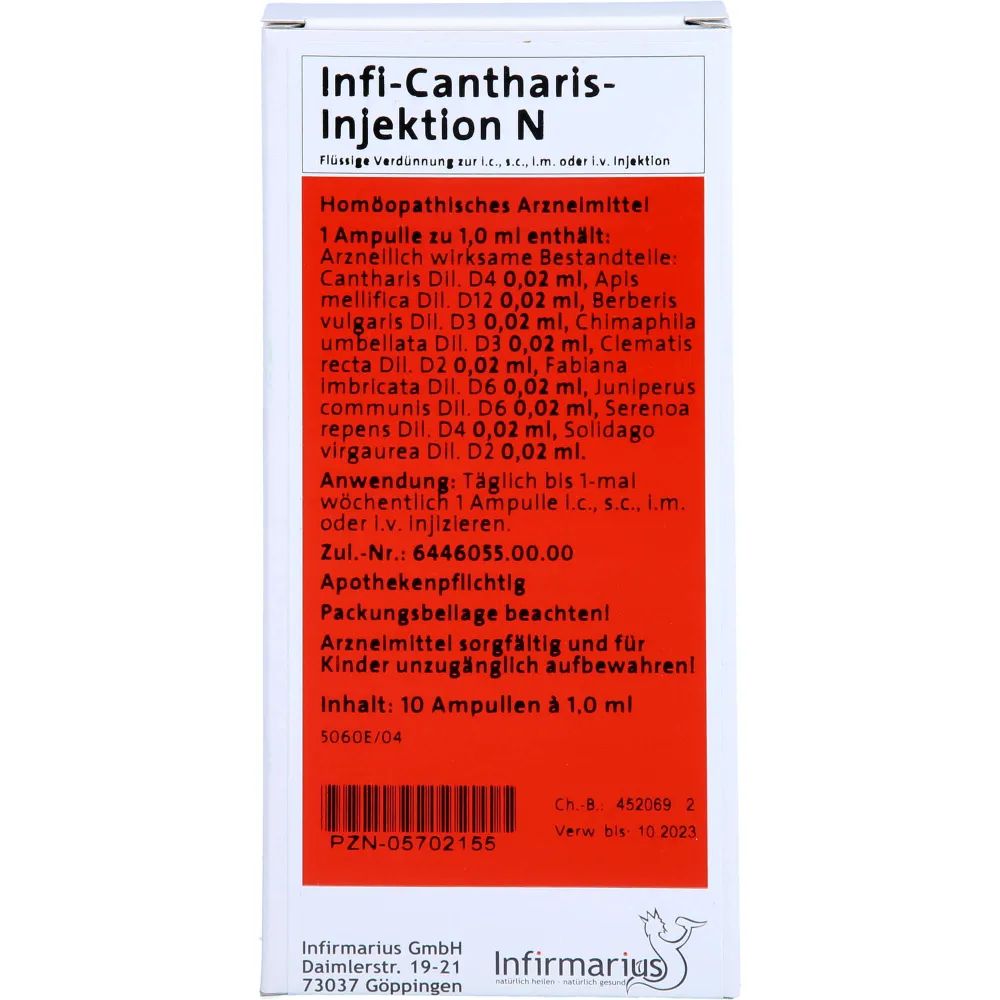 Infi Cantharis Injektion N 10 ml