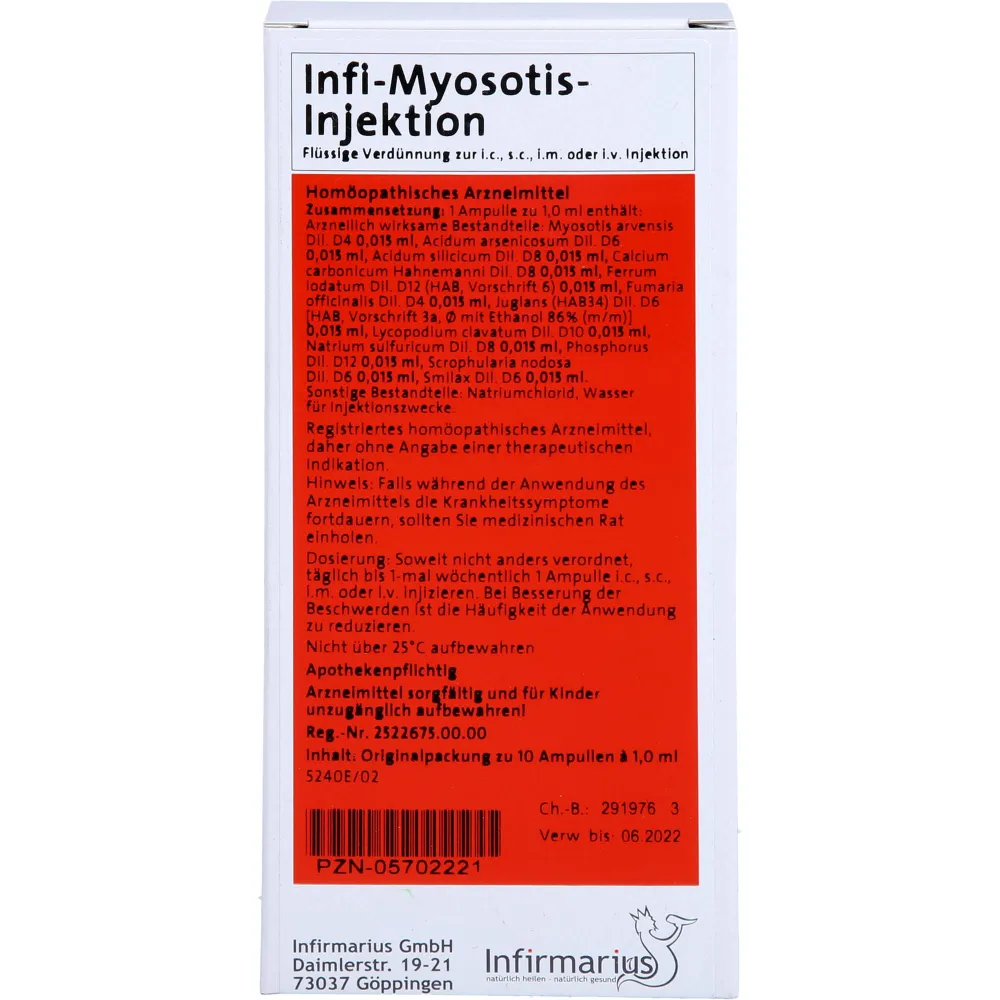Infi Myosotis Injektion 10 ml