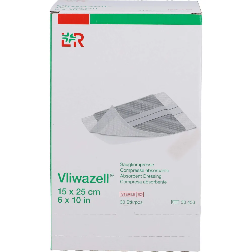 Vliwazell Saugkompressen steril 15x25 cm 30 St