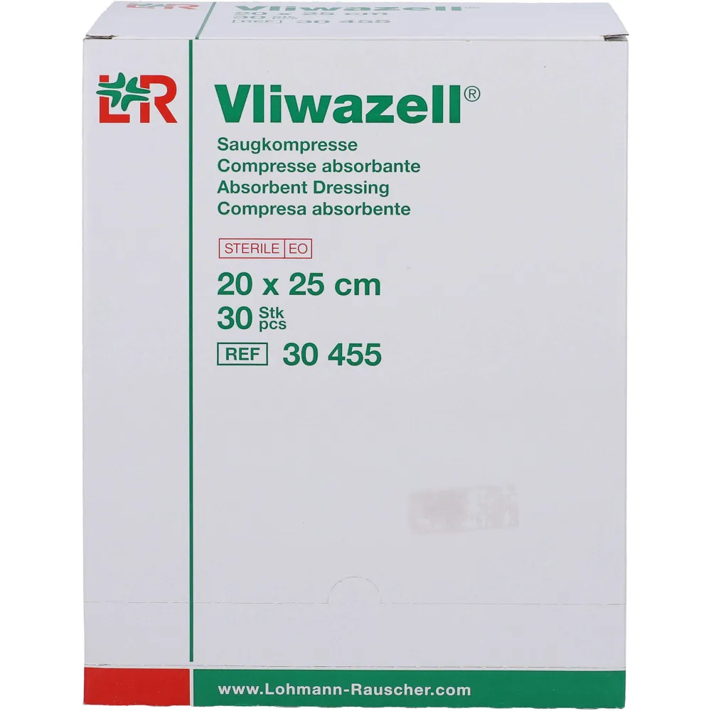 Vliwazell Saugkompressen steril 20x25 cm 30 St
