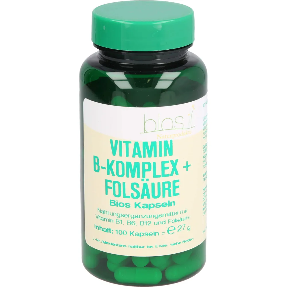 Vitamin B Komplex+Folsäure Bios Kapseln 100 St