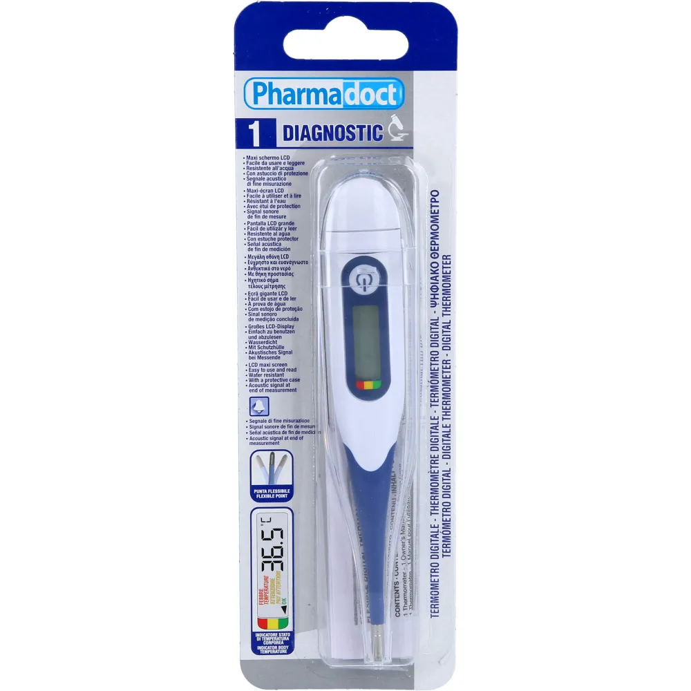 Fieberthermometer digital mit flexibler Spitze 1 St