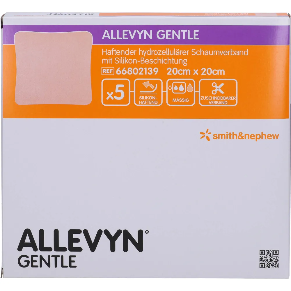 Allevyn Gentle 20x20 cm Schaumverband 5 St