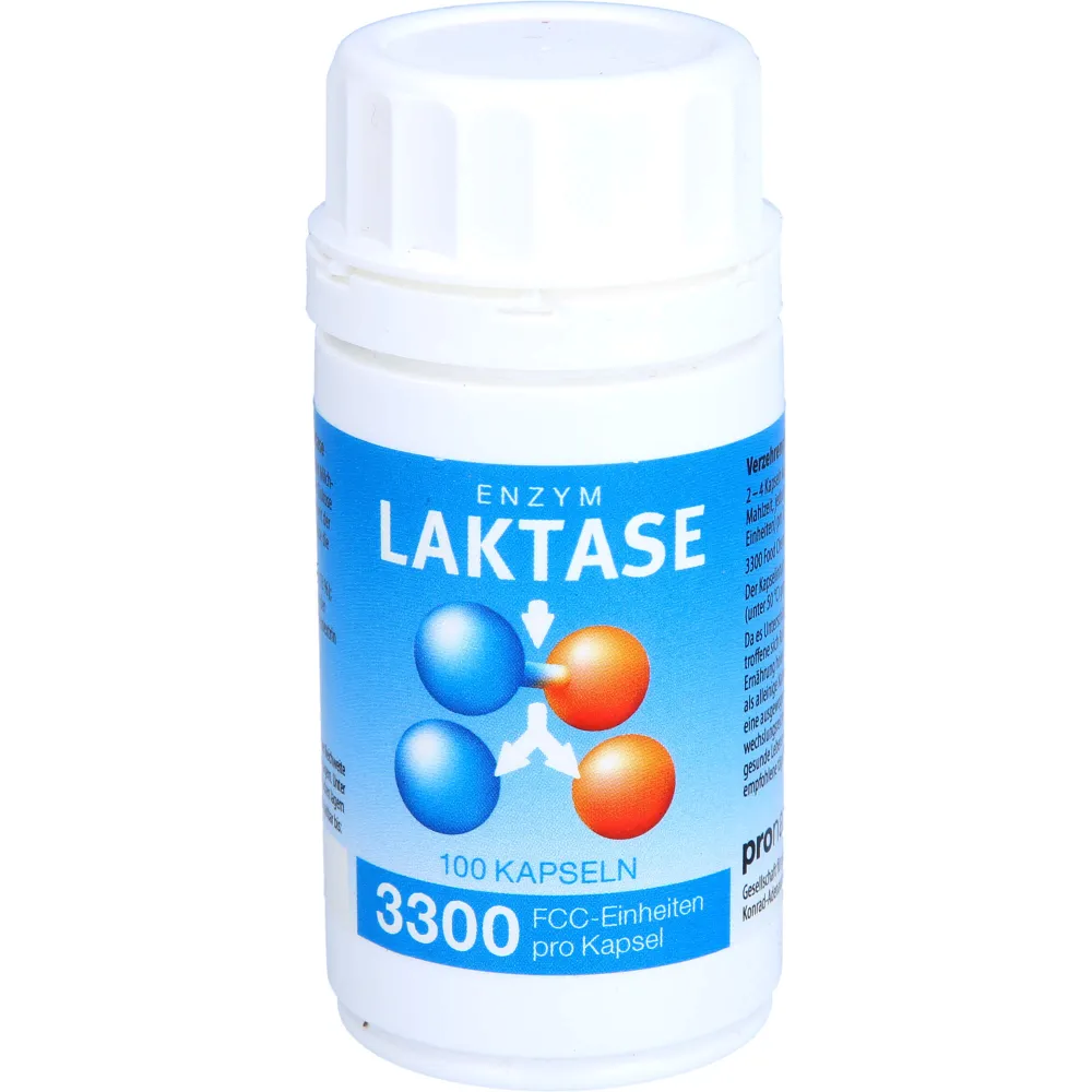 Laktase 3.300 Fcc Enzym Kapseln 100 St