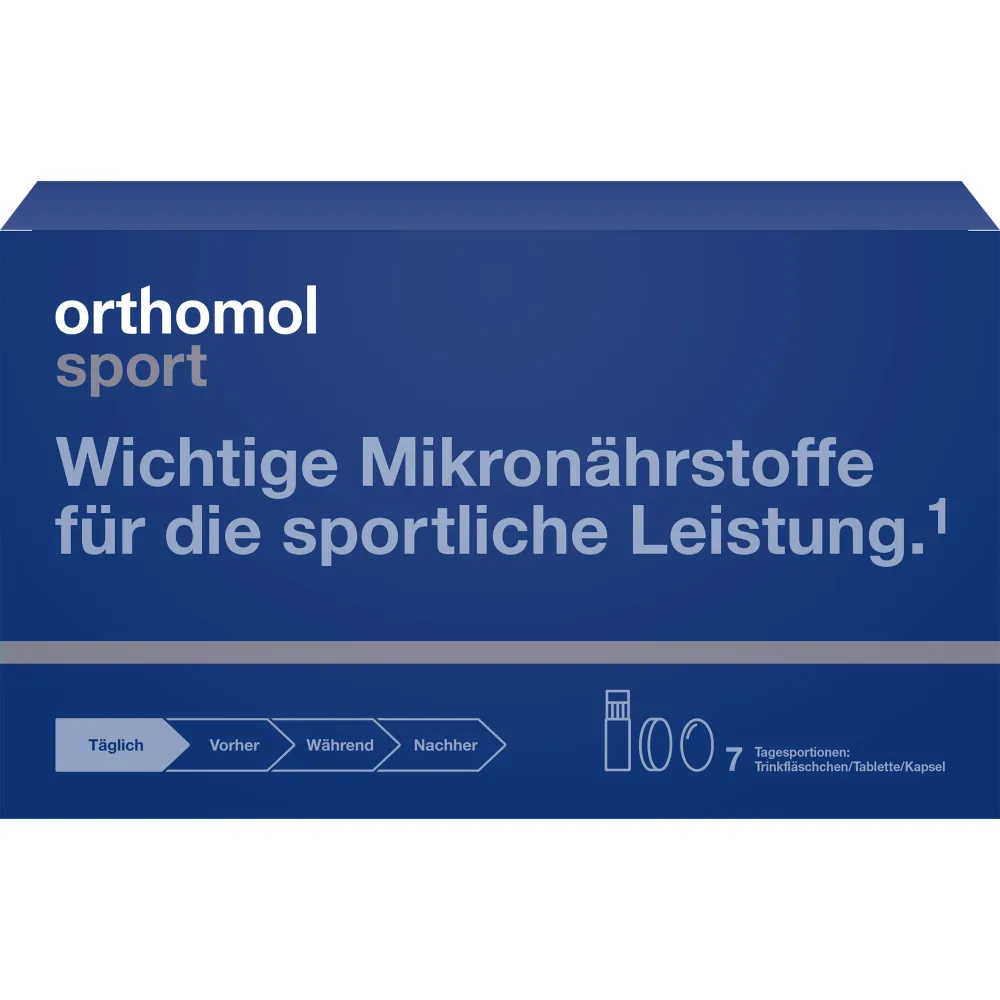 Orthomol Sport Trinkfläschchen/Tabl./Kaps.Kombip. 7 St