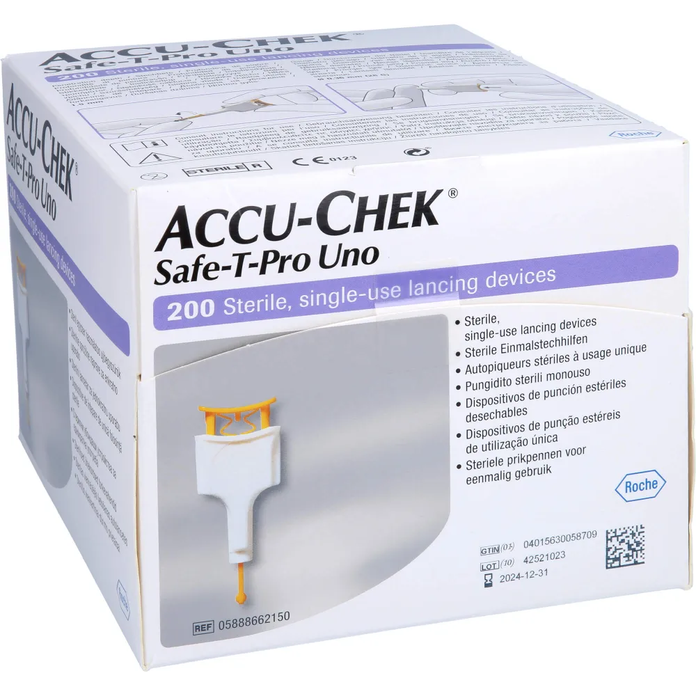 Accu-Chek Safe T Pro Uno Ii Lanzetten 200 St