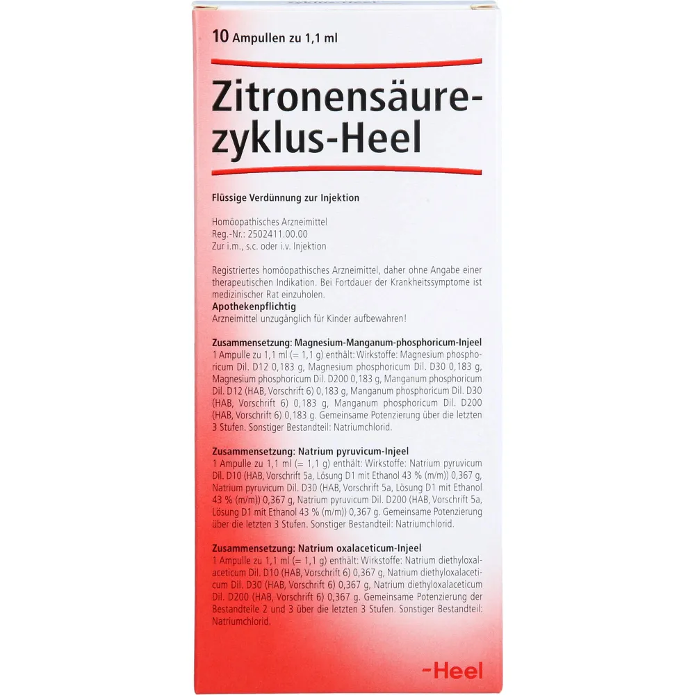 Zitronensäurezyklus Heel Ampullen 10 St