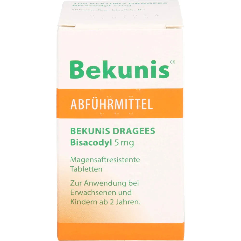 Bekunis Dragees Bisacodyl 5 mg magensaftres.Tabl. 100 St
