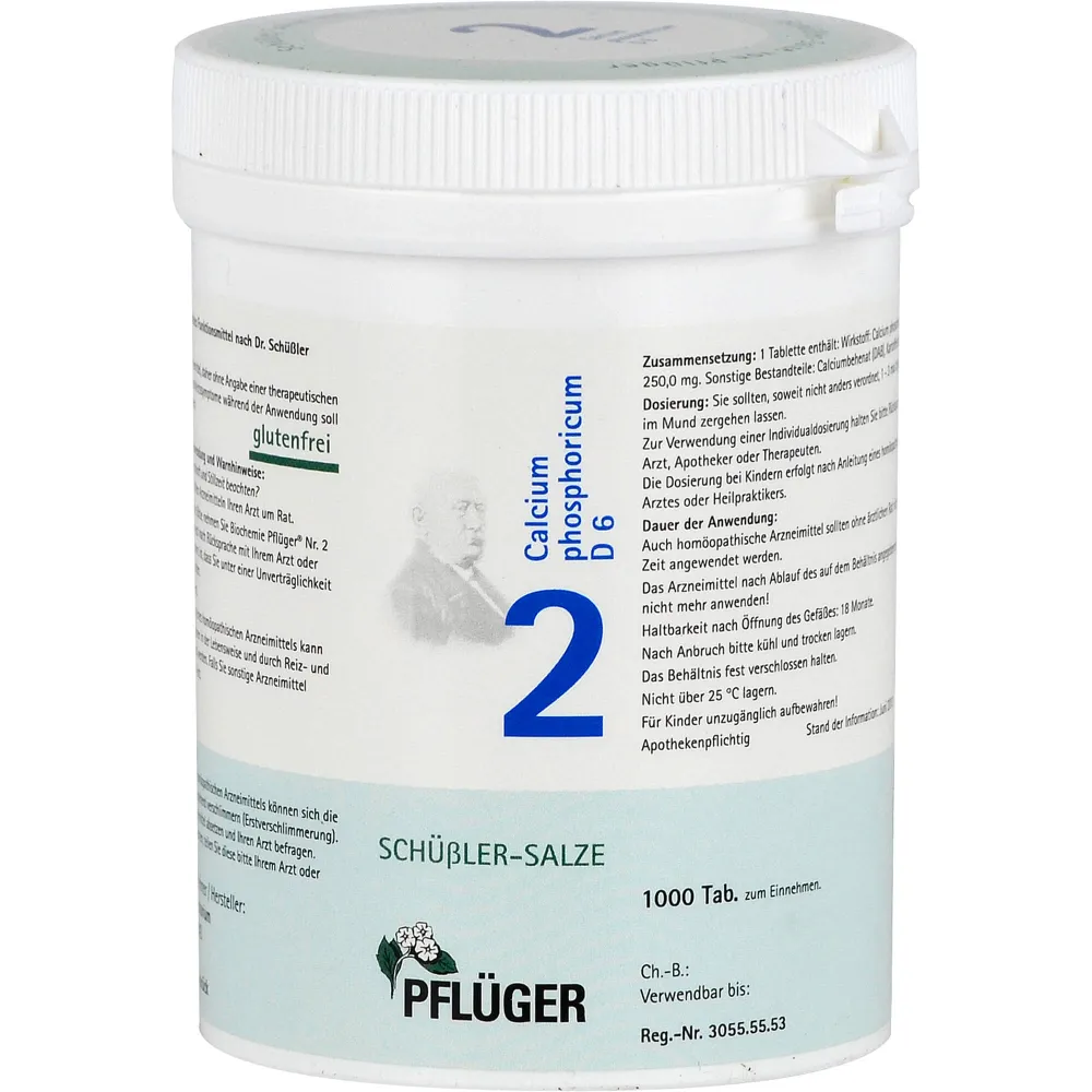 Biochemie Pflüger 2 Calcium phosphoricum D 6 Tabl. 1000 St