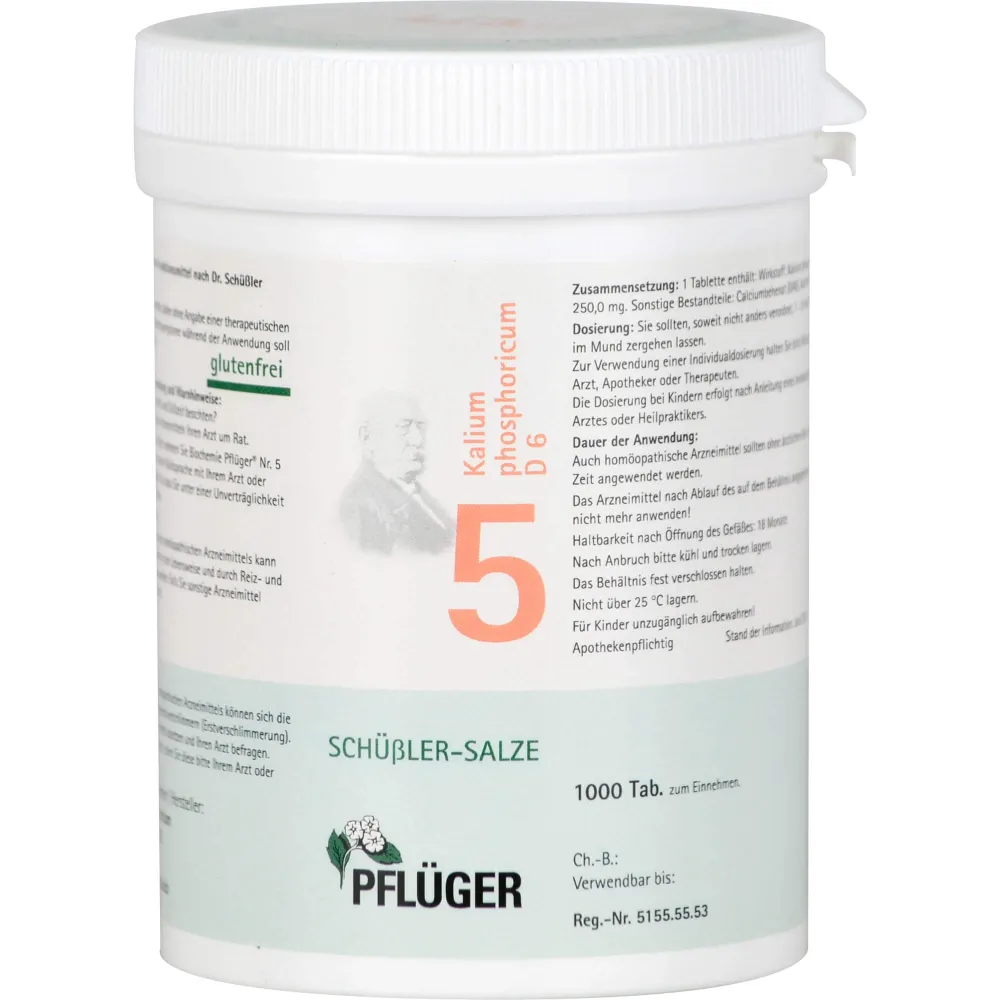 Biochemie Pflüger 5 Kalium phosphoricum D 6 Tabl. 1000 St