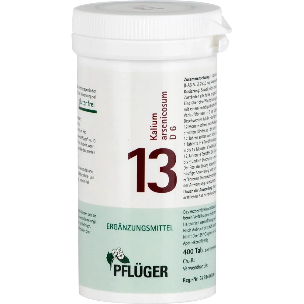 Biochemie Pflüger 13 Kalium arsenicosum D 6 Tabl. 400 St