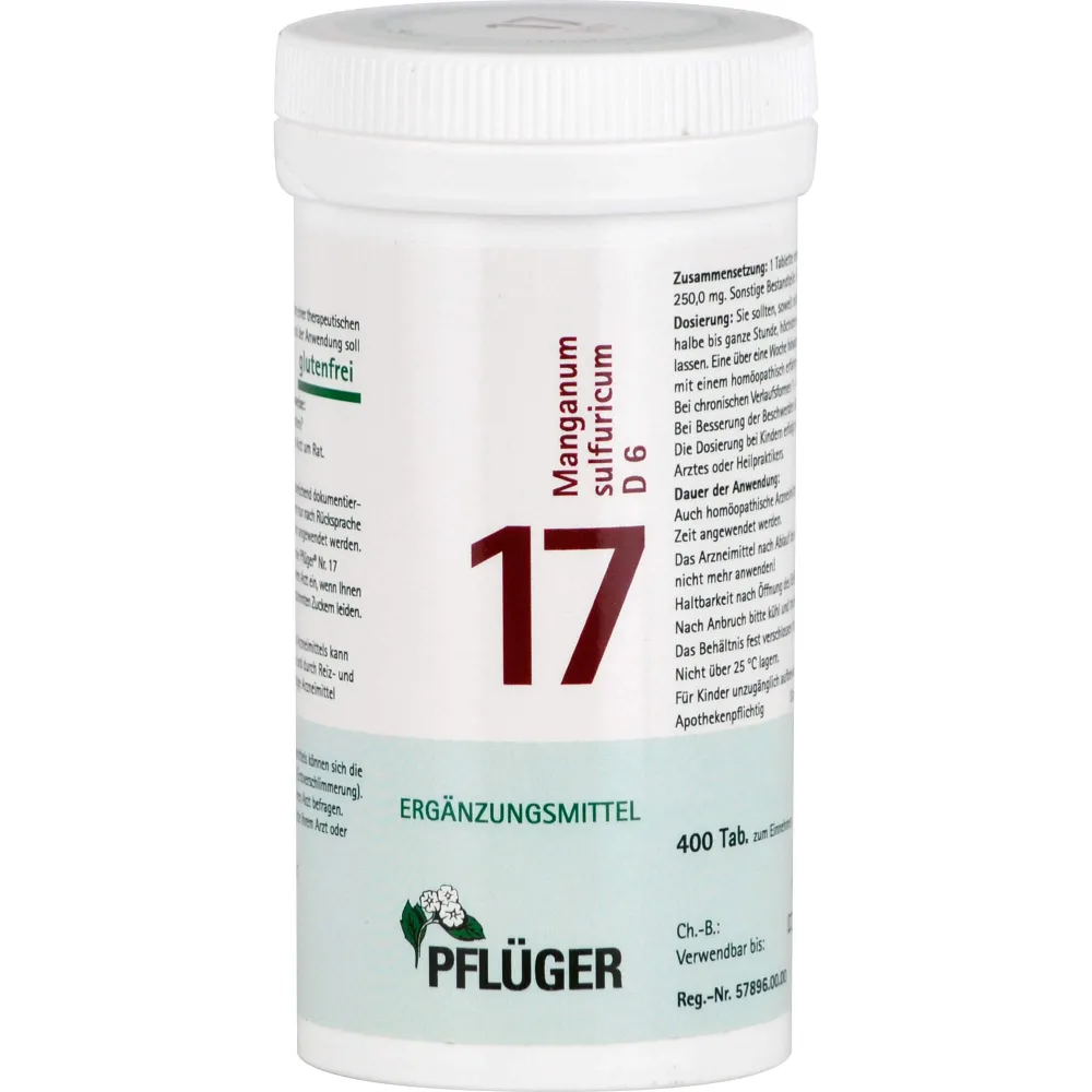 Biochemie Pflüger 17 Manganum sulfuricum D 6 Tabl. 400 St