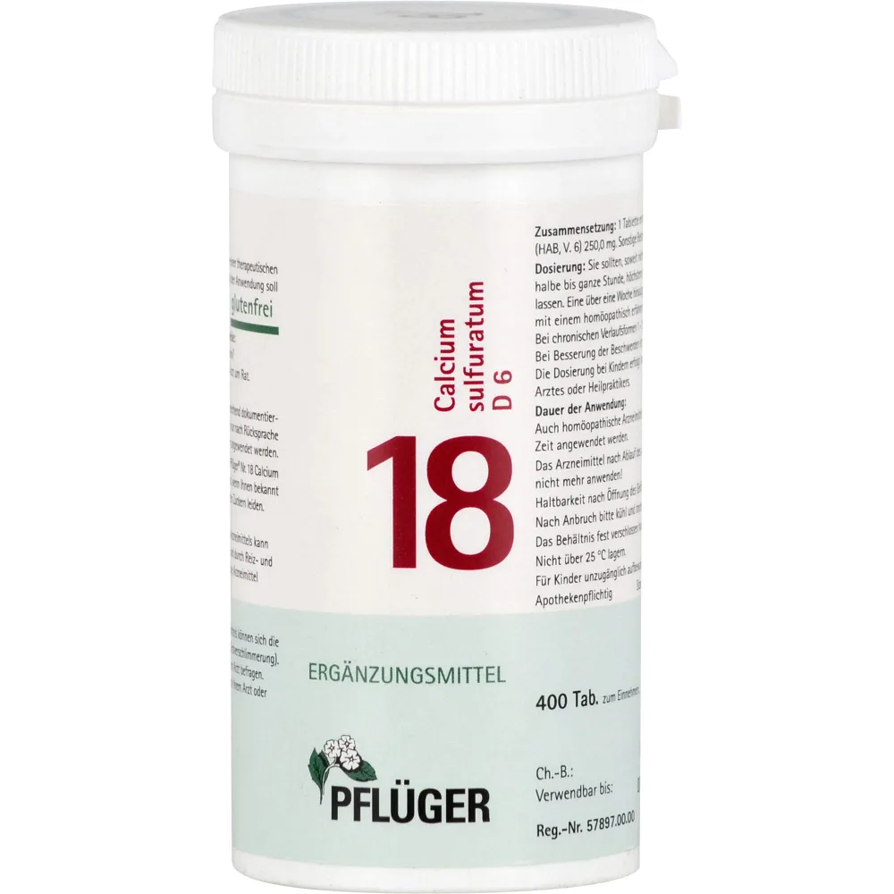 Biochemie Pflüger 18 Calcium sulfuratum D 6 Tabl. 400 St
