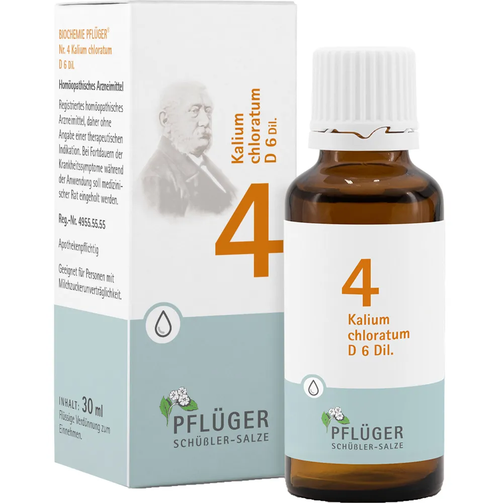 Biochemie Pflüger 4 Kalium chloratum D 6 Tropfen 30 ml