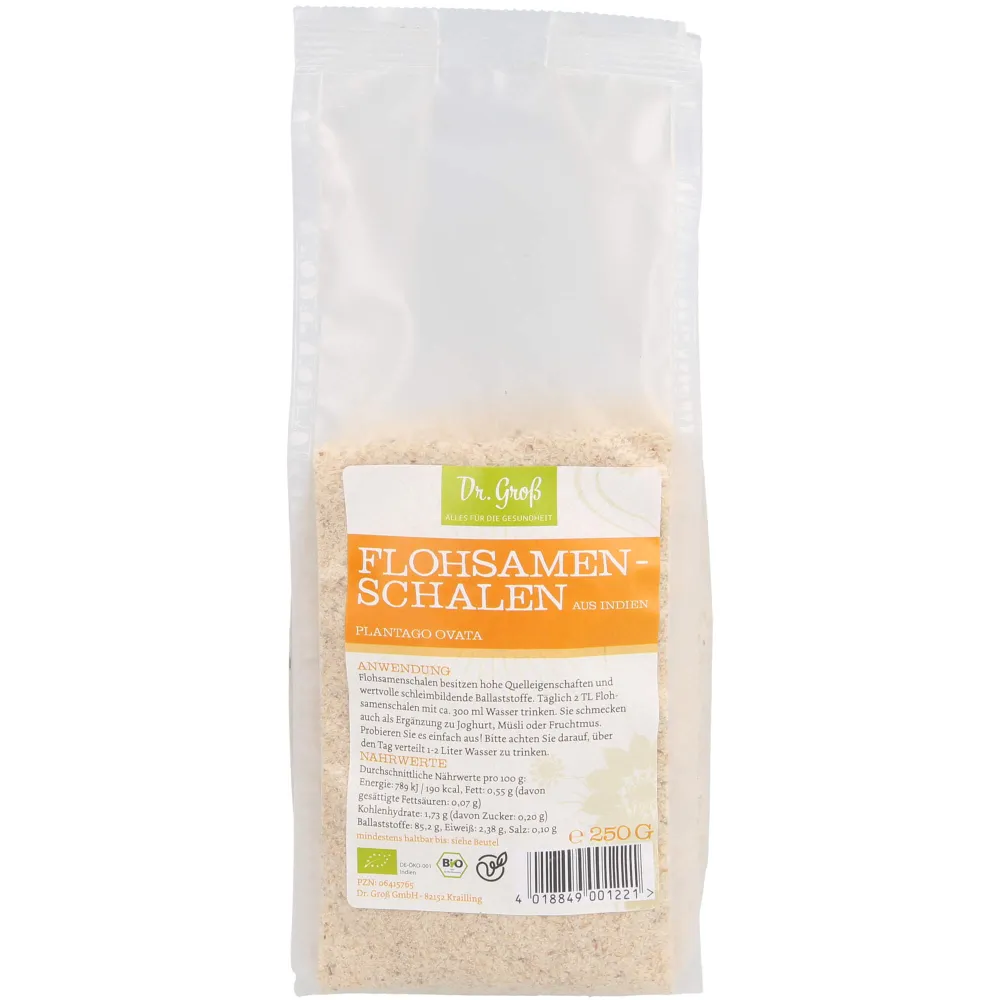 Flohsamenschalen indisch Bio 250 g