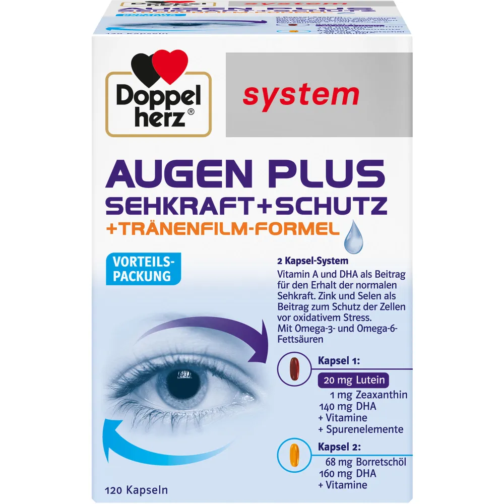 Doppelherz Augen plus Sehkraft+Schutz system Kaps. 120 St