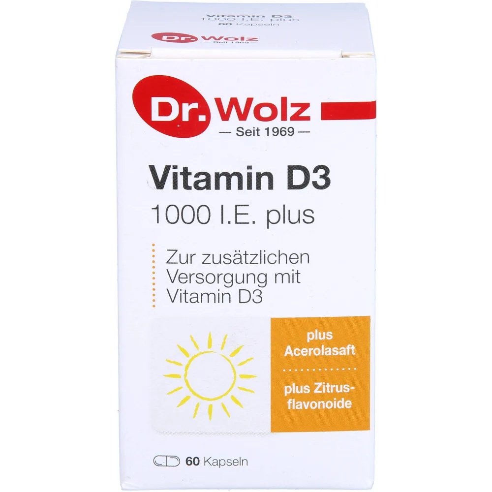 Vitamin D3 1000 I.E. plus Dr.Wolz Kapseln 60 St