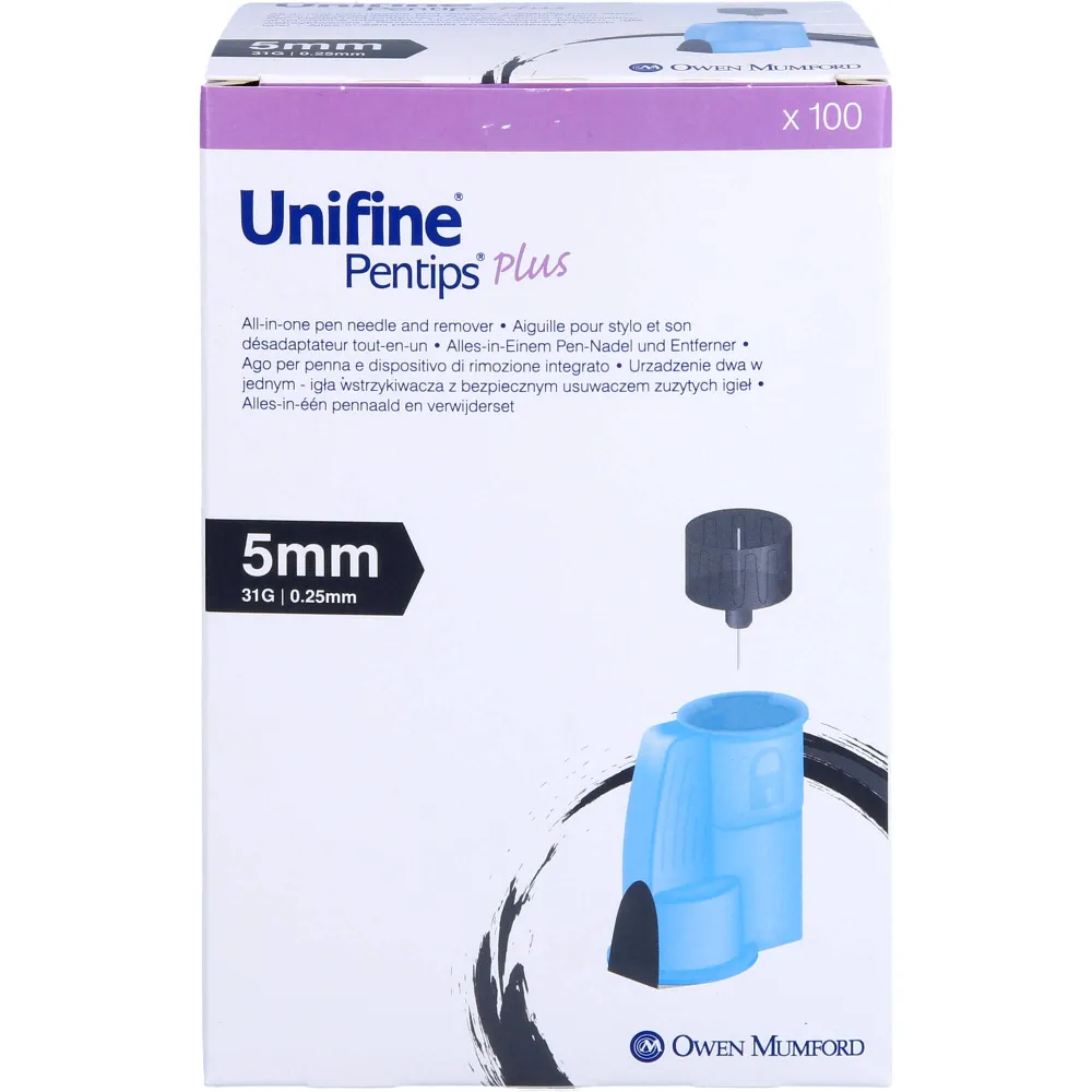 Unifine Pentips plus Kanüle 31 G 5 mm 100 St