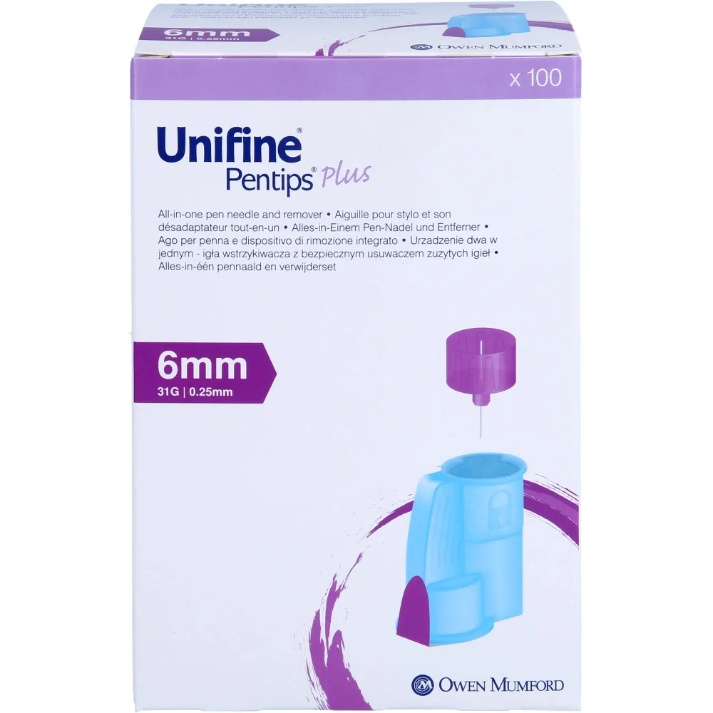 Unifine Pentips plus Kanüle 31 G 6 mm 100 St