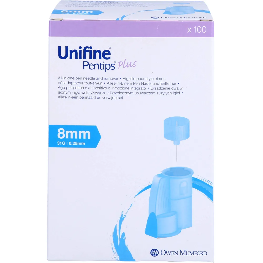 Unifine Pentips plus Kanüle 31 G 8 mm 100 St