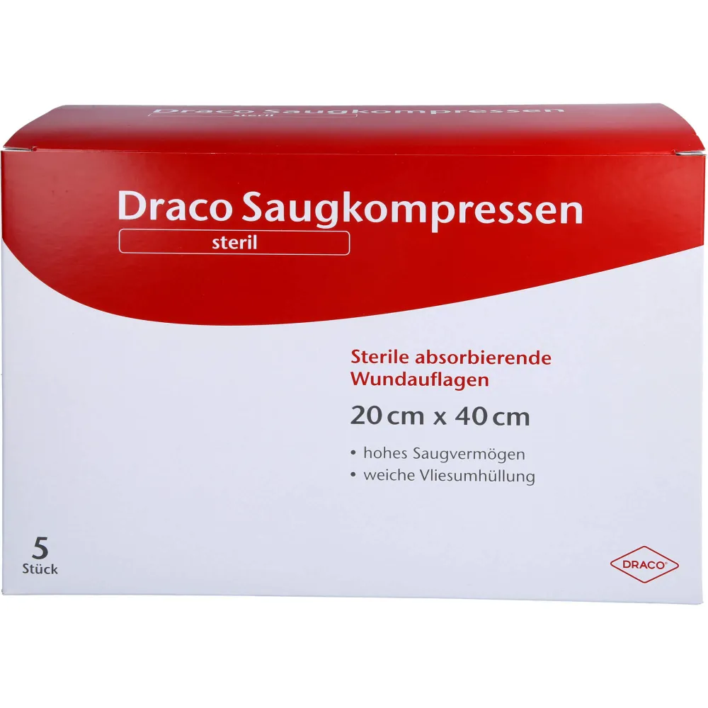 Saugkompressen steril 20x40 cm Draco 5 St