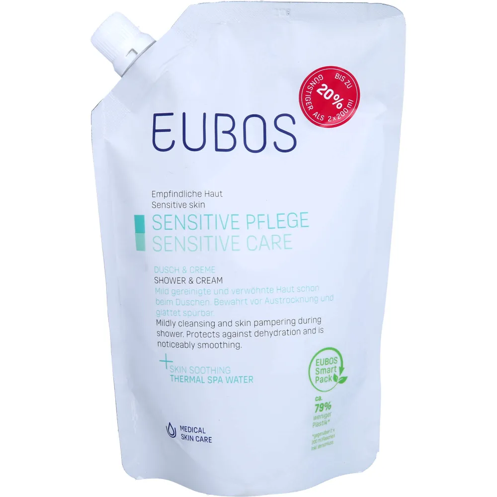 Eubos Sensitive Dusch & Creme Nachf.Btl. 400 ml