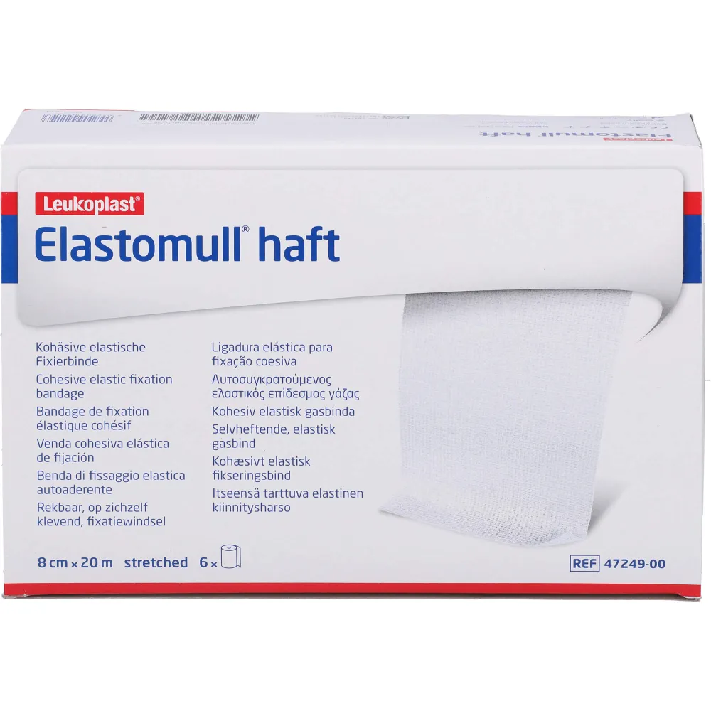 Elastomull haft 8 cmx20 m Fixierbinde 6 St
