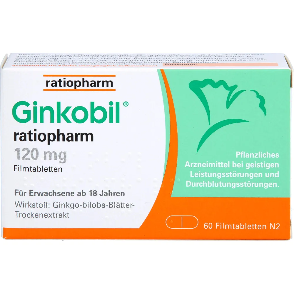 Ginkobil-ratiopharm 120 mg Filmtabletten 60 St