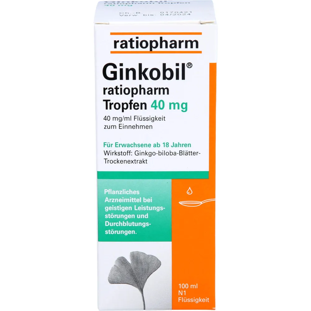 Ginkobil-ratiopharm Tropfen 40 mg 100 ml