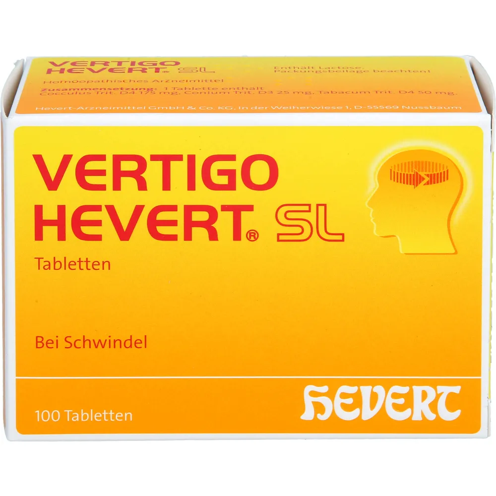Vertigo Hevert Sl Tabletten 100 St