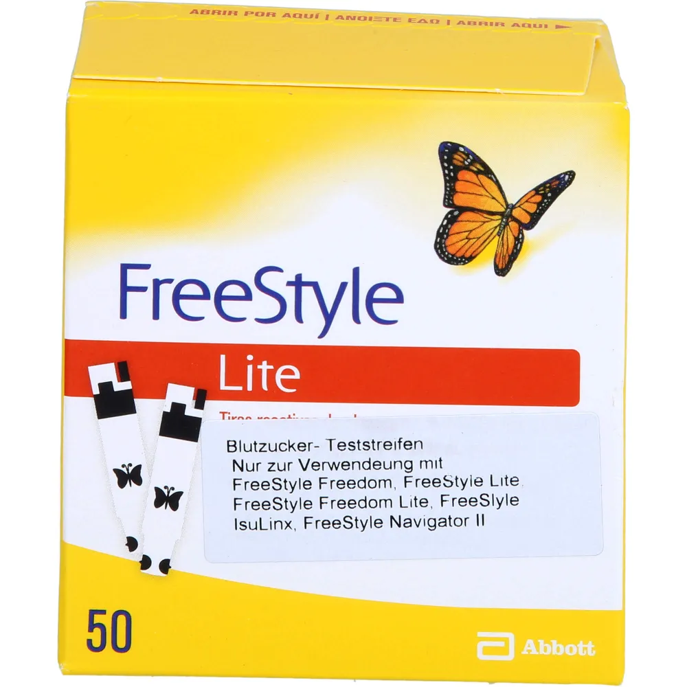 Freestyle Lite Teststreifen ohne Codieren 50 St